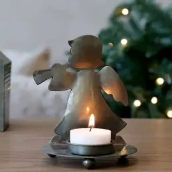 Tuikkulyhty Enkeli antiikkipronssi