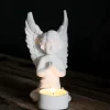 Tuikkulyhty Enkeli valkoinen 17,5 cm