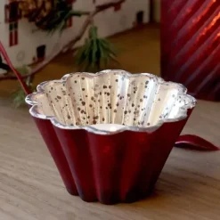 Tuikkulyhty punainen 6x3cm