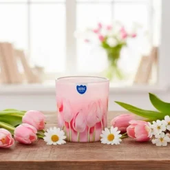 Tuoksukynttilä lasiastiassa Floral Happiness