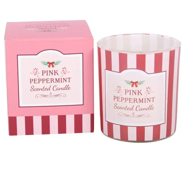 Tuoksukynttilä lasiastiassa Pink Peppermint