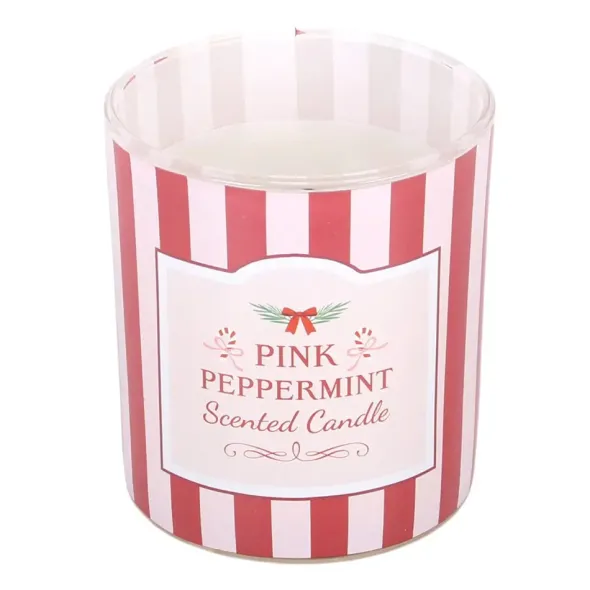 Tuoksukynttilä lasiastiassa Pink Peppermint