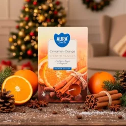 Tuoksulämpökynttilä Kaneli-appelsiini 6 kpl