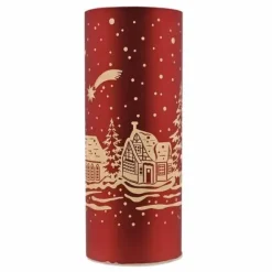 Valokoriste Jouluaatto 21 cm punainen