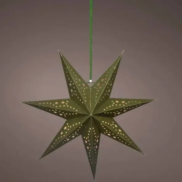 Valotähti vihreä 38 cm
