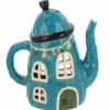 Village Pottery talolyhty teekannu sininen 20 cm