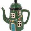 Village Pottery talolyhty teekannu tummanvihreä 21 cm
