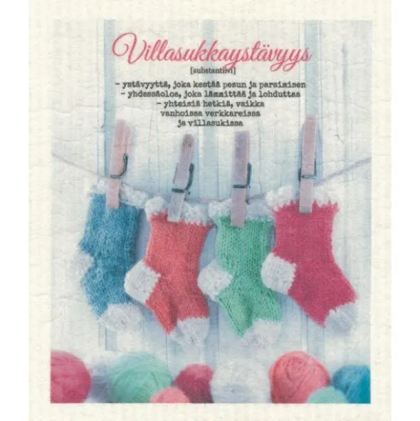 Villasukkaystävyys tiskirätti