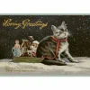 Vintage joulukortti Loving Greetings